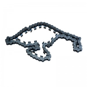 Single-row bilateral bending plate chain