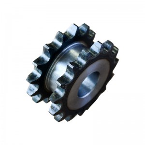 Double-drive sprocket wheel