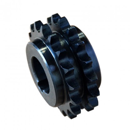 Double-bank sprocket wheel